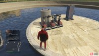 to find this action sitting in the center of an oxidation ponds