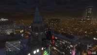 to find the signal jammer on top of the theater