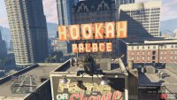 to find the signal jammer on the “o” of the hookah sign.