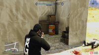 Shoot the canisters to destroy the labs.