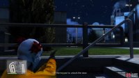 Head to the Humane Labs and pick off the guard at the gate with a silenced pistol.