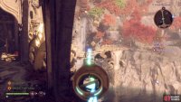 You can then place it on the device and use the laser to the south of the beacon on the island, creating a path to the chest.