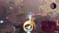 Make your way to the top of the ruins and direct the laser at the device to the right.