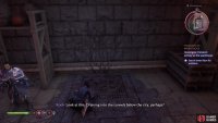After the fight, search the warehouse for clues, including a blight-corrupted grate,