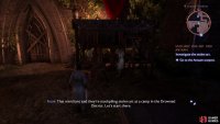 Overhear some merchants to find out where the Antaam are hiding stolen art,
