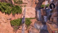 then cross a fallen tree to reach the Clifftops area.