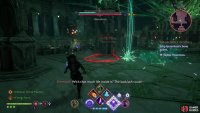 If she feels like she needs to change position, she&rsquo;ll fly away, launching necrotic strikes along her flight path.