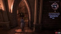 From the beacon, just stroll east a bit to find a doorway - the chest is in the building beyond.
