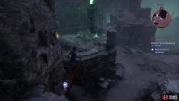 Jump off a beam to find the &ldquo;Voluminous Notes&rdquo; memento and another chest.
