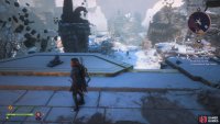 Take the Zip Line across and look to your right for the statue.