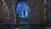 The Altar will be in front of the blue barrier.