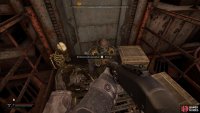 The Exoskeleton will be on top, against the door.