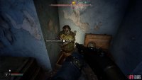 The Exoskeleton will be against the wall to the right.
