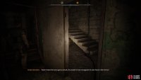 You can find these stairs by heading back through the bar.