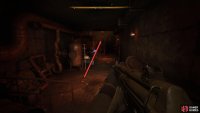 This hall is filled with electric and fire anomalies. Running through and healing after is the easiest way to get through it.