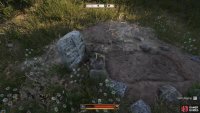 Use a Spade to dig the grave there.