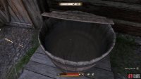 You can clean up a bit by washing in a trough,