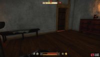 Go left and then up more stairs and enter this room.