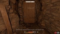 After digging out the entrance, follow the linear tunnel until you reach a door.