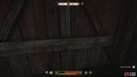 Open the front gate by interacting with it.