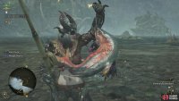 and hook the fish when you detect a bite to haul in your catch!… if it’s a small fish, if it’s a whopper, then there’s another phase to this minigame.