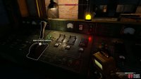 Interact with this lever to reroute power to the locks.