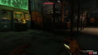 Sprint and interact with three computer consoles.