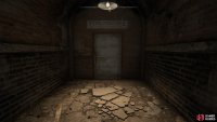 Follow the signs to the maintenance room door and open it with the Sewer Tunnel Key you found in the control room,