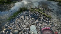 Use the metal detector on the dry ground near the Sewer Entrance in Slatten Dale,
