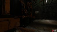 Climb through this space at the back of the room to access the control room upstairs.