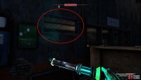 Inside, go forward and look to your left to find a crawlspace. Go through it into the Security Room.