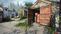 Climb over the obstructions in the small building at the front of the Outpost.