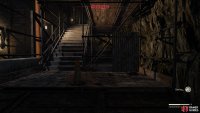 Use the nearby stairs to get back to the Site Office.