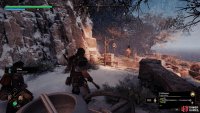 Head north past the Templars to find a gap in the wall.