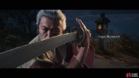 He wields a katana against you.