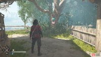 It’s on the tree behind where you find the escaped child.