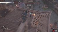 You can use the beams on the top floor to get a good jump on Wakasa.