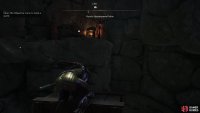 You will need to move the wooden box to reach the ledge with the chest.