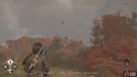 You should be able to see some smoke from farther away, on top of the hill.