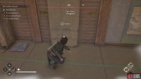 It’s inside one of the buildings in the northern part of the compound.