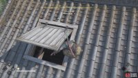 Playing as Naoe, it’s easiest to sneak into the main building via the hatch on the roof.