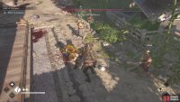 There is also a samurai here, so watch out for his combo attacks.