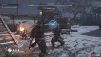 Sadaoki uses a lot of combos for attacks, meaning you’ll have to block them all to get an opening.