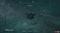 Swim to the end of the cave to find the chest with the mount.
