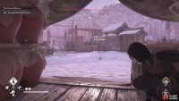 Watch his patrol and use the explosive pots to take off a good chunk of health.