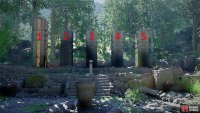 There are four slots on the cylinder, and where you stab it will determine whether you raise or lower pillars 2/5, 2/3/4, 3/4/5 or 2/4.