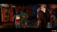 When you arrive, take the bounty off your horse and approach the guards to get your reward - coin and Contribution!