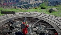 then head back up to the fan atop the mountain and stand on the middle of it to activate it.