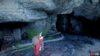 and into a cave to locate the ruins proper.