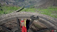 You&rsquo;ll find a large, non-operational fan built into the top of the mountain - follow some wires off a cliff to the west,